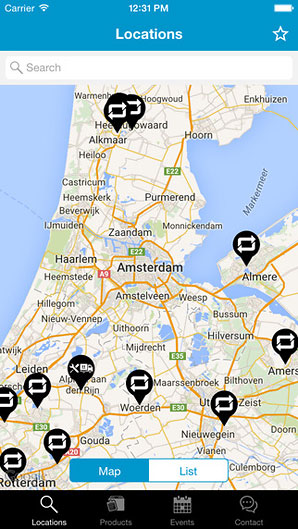 Prolyte Locator app screenshot