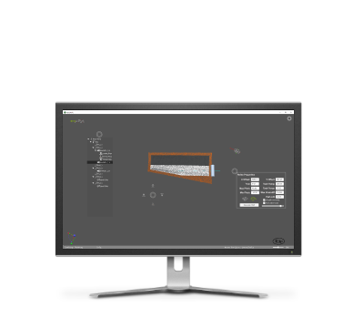 Illustration of FibreDRIVE on a computer monitor